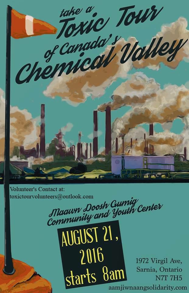 Take a Toxic Tour of Canada's Chemical Valley -- August 21, 2016, starts 8:00am