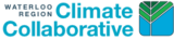 Waterloo Region Climate Collaborative (logo of a green fern-like leaf on a blue background)